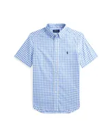 Big Boys Gingham Poplin Short Sleeve Shirt