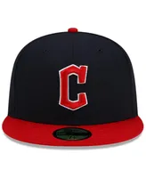 Men's New Era Navy, Red Cleveland Guardians Authentic Collection On-Field 59FIFTY Fitted Hat