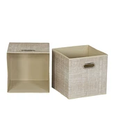 Fabric Cube Storage Bins Set, 6 Piece