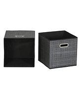 Fabric Cube Storage Bins Set, 6 Piece