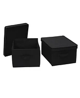 Large Fabric Storage Bins, Set of 2