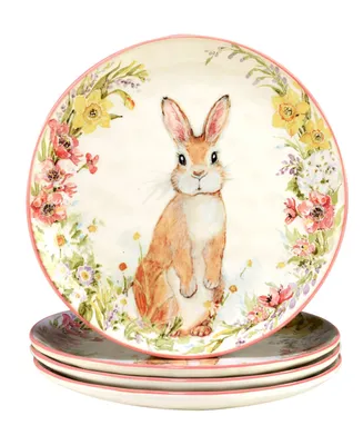 Certified International Easter Garden 10.75" Dinner Plates, Set of 4