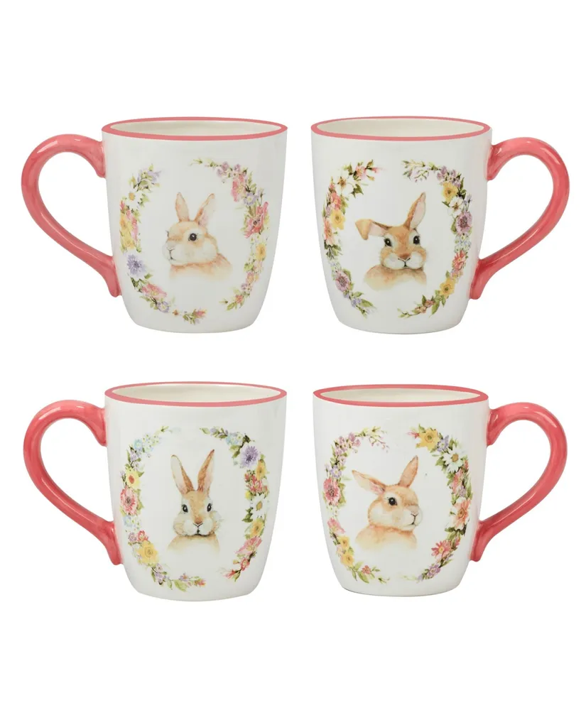 Certified International Easter Garden 5.75" Assorted Mugs, Set of 4