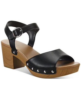Style & Co Women's Anddreas Platform Block-Heel Sandals, Created for Macy's