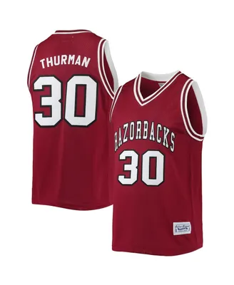 Men's Original Retro Brand Scotty Thurman Cardinal Arkansas Razorbacks Alumni Commemorative Classic Basketball Jersey