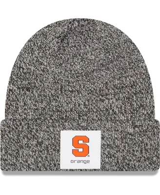 Men's New Era Heathered Black Syracuse Orange Hamilton Cuffed Knit Hat