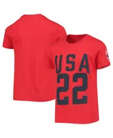 Big Girls Red Team Usa 2022 Winter Olympics T-shirt