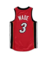 Preschool Unisex Mitchell & Ness Dwyane Wade Red Miami Heat 2005-06 Hardwood Classics Player Jersey