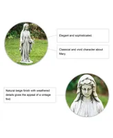 Glitzhome Blessed Mother Mary Garden Statue