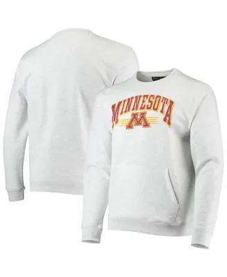 Men's Heather Gray Minnesota Golden Gophers Upperclassman Pocket Pullover Sweatshirt