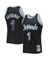 Men's Penny Hardaway Black Orlando Magic 1994-95 Hardwood Classics 75th Anniversary Diamond Swingman Jersey