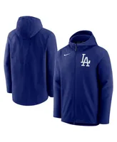 Men's Royal Los Angeles Dodgers Authentic Collection Full-Zip Hoodie Performance Jacket