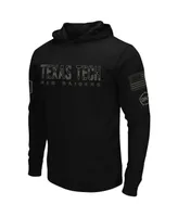 Men's Black Texas Tech Red Raiders Oht Military-Inspired Appreciation Hoodie Long Sleeve T-shirt