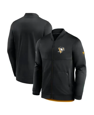 Men's Fanatics Black Pittsburgh Penguins Locker Room Full-Zip Jacket