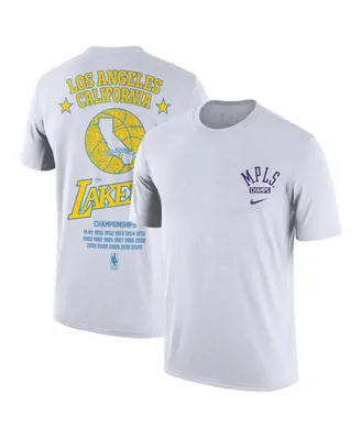 Men's Nike White Los Angeles Lakers 2021/22 City Edition Courtside Heavyweight Moments Story T-shirt