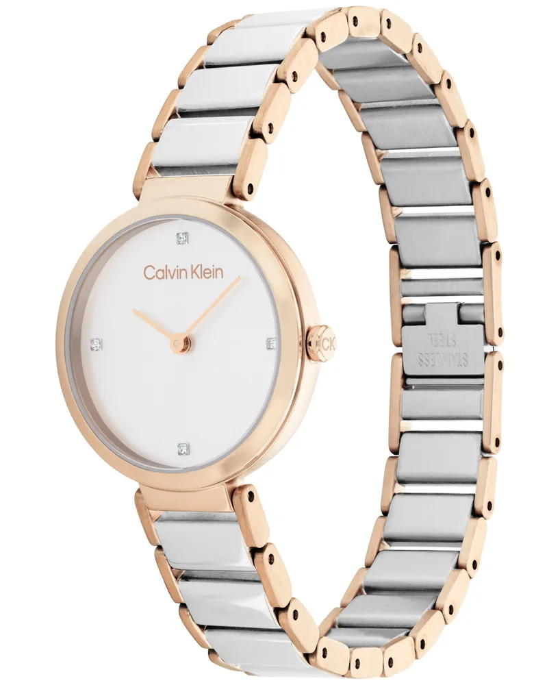 Calvin Klein Two-Tone Stainless Steel Bracelet Watch 28mm