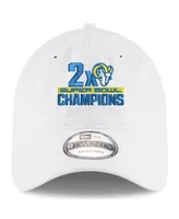 Men's New Era White Los Angeles Rams 2-Time Super Bowl Champions 9TWENTY Adjustable Hat