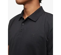 Calvin Klein Men's Regular-Fit Smooth Cotton Monogram Logo Polo Shirt