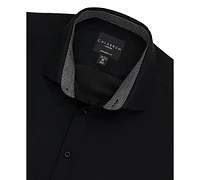 Calabrum Men's Regular Fit Solid Wrinkle Free Performance Dress Shirt