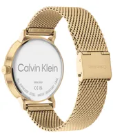 Calvin Klein Gold-Tone Mesh Bracelet Watch 42mm