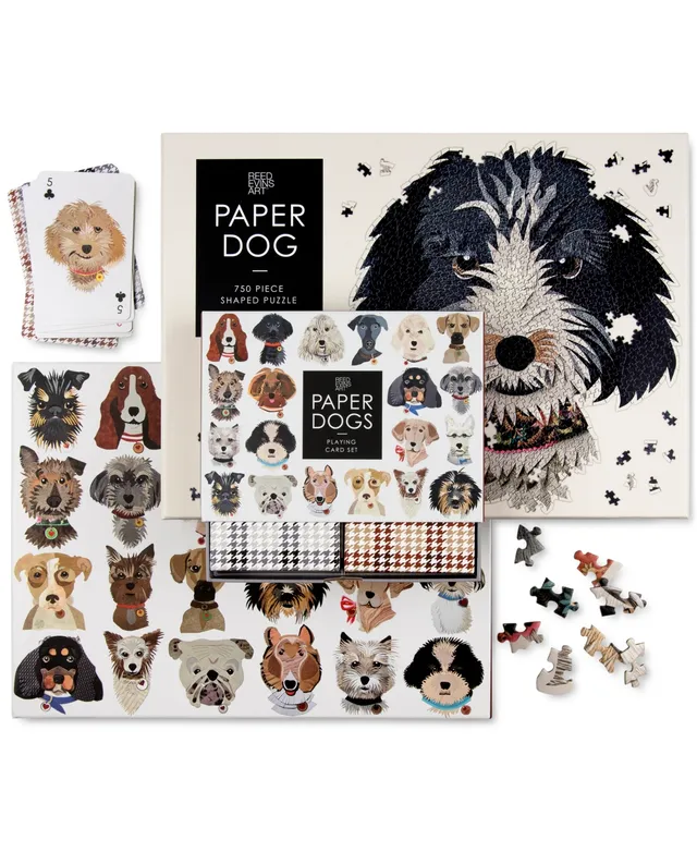 Paper Dogs 750 Piece Shaped Puzzle