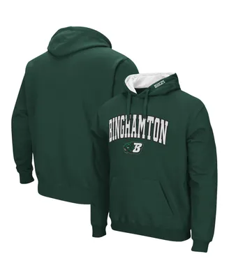 Men's Colosseum Green Binghamton Bearcats Isle Pullover Hoodie