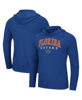 Men's Colosseum Royal Florida Gators Campus Long Sleeve Hooded T-shirt