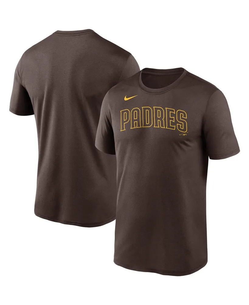 Men's Nike Brown San Diego Padres Wordmark Legend T-shirt