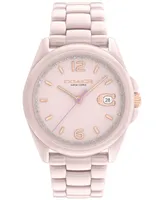 Coach Women's Greyson Blush Ceramic Bracelet Watch 36mm