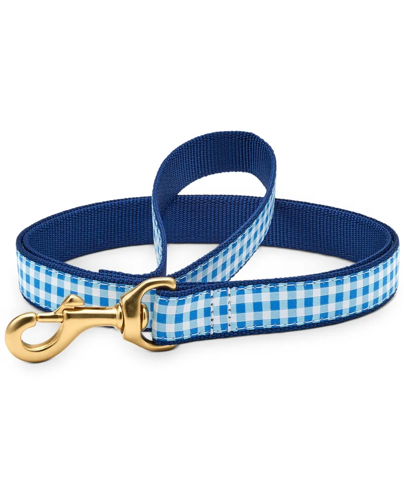 Up Country Gingham Pet Leash, 6ft