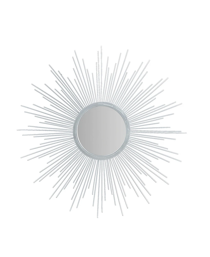 Madison Park Fiore Sunburst Mirror - Silver