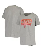 Big Boys '47 Brand Gray San Francisco Giants Spring Training Team Bar T-shirt