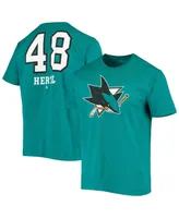 Men's Fanatics Tomas Hertl Teal San Jose Sharks Underdog Name and Number T-shirt