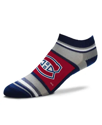 Boys and Girls Youth For Bare Feet Montreal Canadiens Marquis Addition Ankle Socks