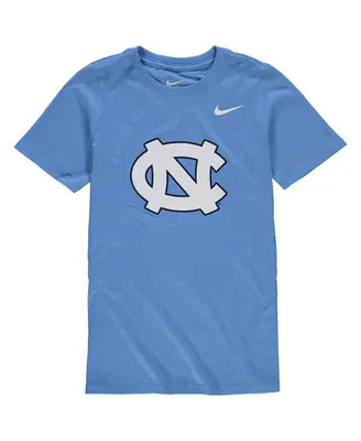 Big Boys Nike Carolina Blue North Carolina Tar Heels Cotton Logo T-shirt