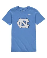 Big Boys Nike Carolina Blue North Carolina Tar Heels Cotton Logo T-shirt