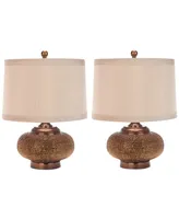 Safavieh Set of 2 Alexis Gold Bead Lamps