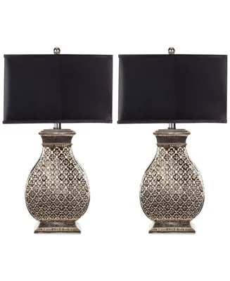 Safavieh Set of 2 Malaga Silver Table Lamps