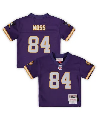 Infant Boys and Girls Mitchell & Ness Randy Moss Purple Minnesota Vikings 1998 Retired Legacy Jersey