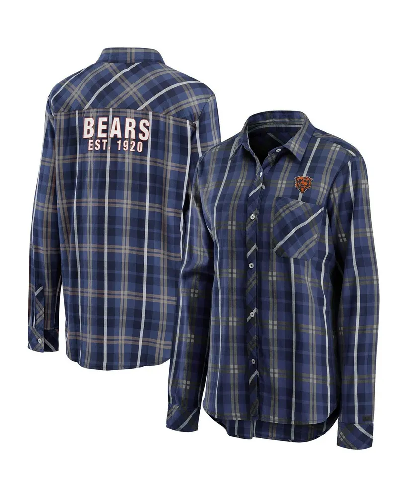 Lids Seattle Seahawks WEAR by Erin Andrews Women's Plaid Button-Up