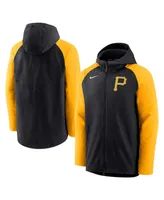 Men's Nike Black and Gold Pittsburgh Pirates Authentic Collection Full-Zip Hoodie Performance Jacket