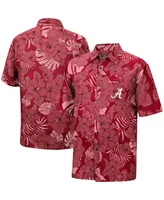 Men's Colosseum Crimson Alabama Crimson Tide The Dude Camp Button-Up Shirt