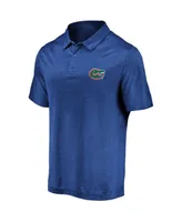 Men's Fanatics Royal Florida Gators Primary Logo Striated Polo Shirt