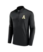 Men's Fanatics Black Appalachian State Mountaineers Underdog Mindset Quarter-Zip Top