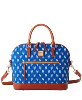 Women's Dooney & Bourke New York Mets Signature Domed Zip Satchel Purse