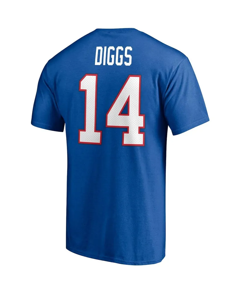 Men's Fanatics Stefon Diggs Royal Buffalo Bills Player Icon Name Number T-shirt