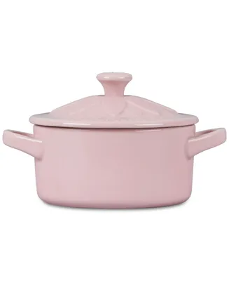 Le Creuset Stoneware 8 oz. Flower Mini Cocotte with Lid