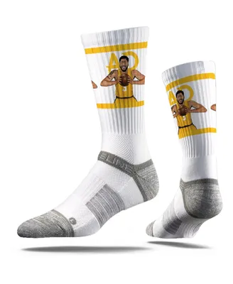 Men's Strideline Anthony Davis Los Angeles Lakers Premium Player Action Full Sub Crew Socks