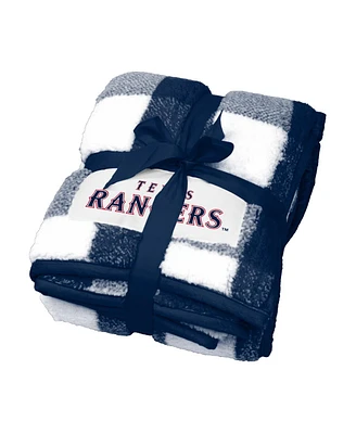 Texas Rangers 50" x 60" Buffalo Check Frosty Fleece Blanket