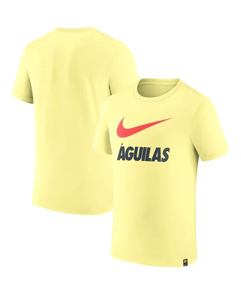 Men's Nike Yellow Club America Swoosh Logo T-shirt